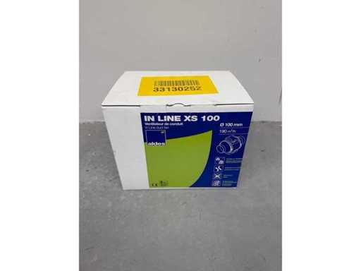 Aldes - Inline XS - Ducted fan 100 mm plastic