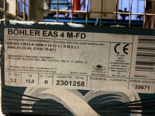 BÖHLER EAS 4 M-FD Welding Wire 28 Rolls