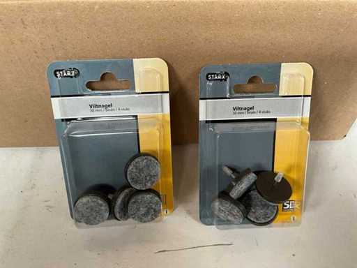 Unghia in feltro Starx 30mm marrone, 4 pezzi (170x)