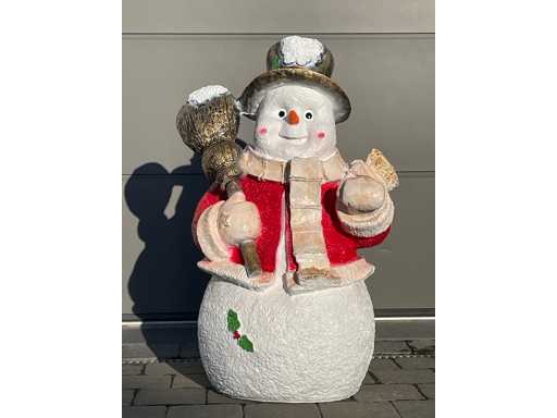 Sneeuwman H105cm x B70cm Rood