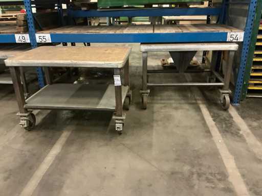 Profielstalen transportwagen (2x)