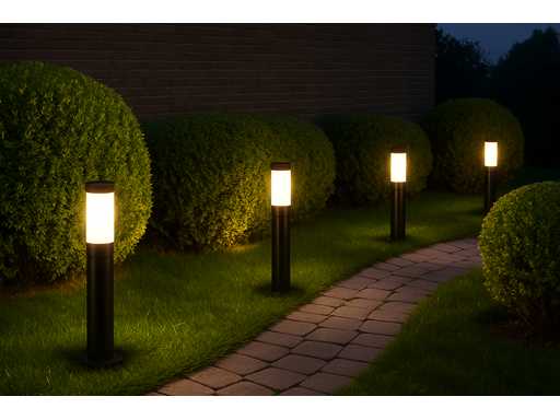 Lampe de jardin - 12W - 60 cm - IP54 Étanche - SLA-38 (6x)