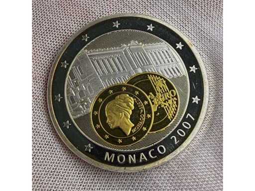 Monaco 2007 – Euro-Gedenkprägung / Sammlermedaille mit Europa-Motiv