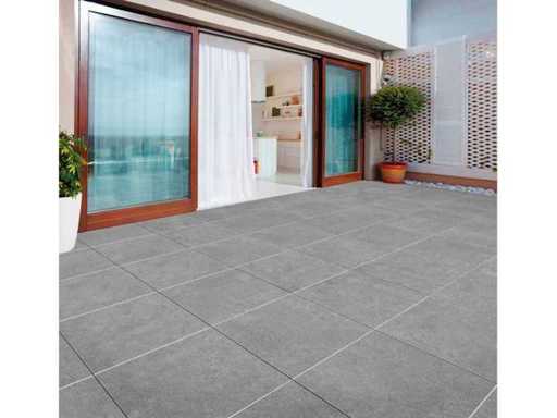 Rako Terrasse Grey Relief 59,8x59,8x2 cm - Keramische tuintegel 54m²