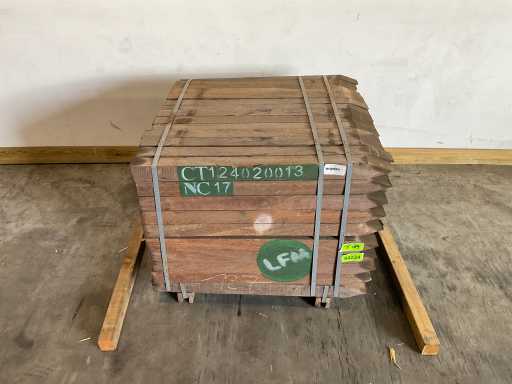 Azobé hardwood garden post pointed 100x7x7 cm (140x)
