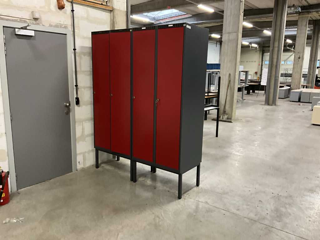 2 armoires à casiers en métal BLIKA