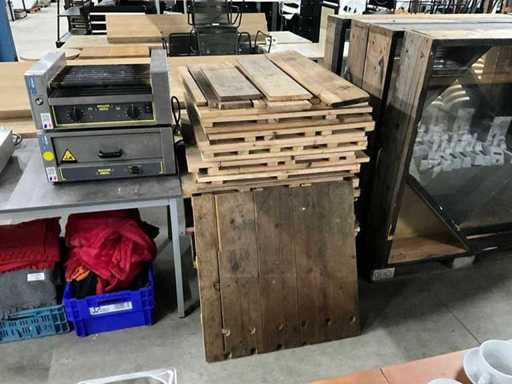 Palette de planchers en bois