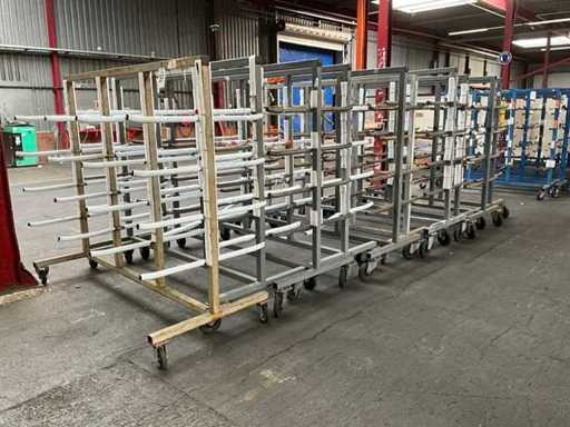 Dubbelzijdige draagarm materiaal transportwagen (10x)