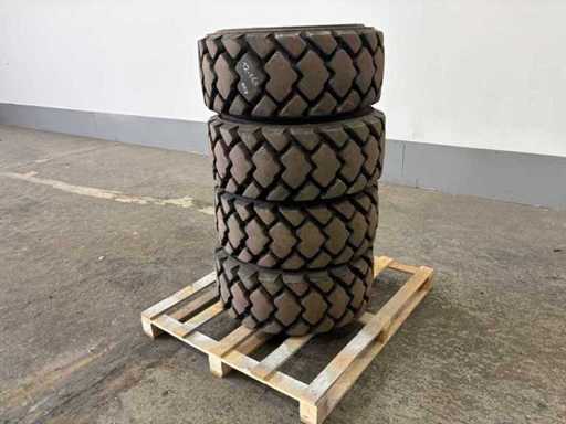 4x industriële banden 12-16.5 – gebruikt – Galaxy / EM-Profil