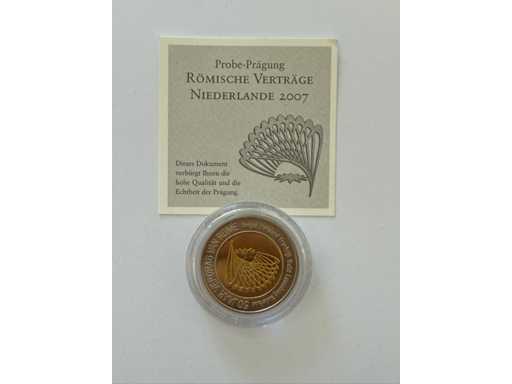 2 Euro-Pattern Muntverdragen van Rome 2007 Denemarken