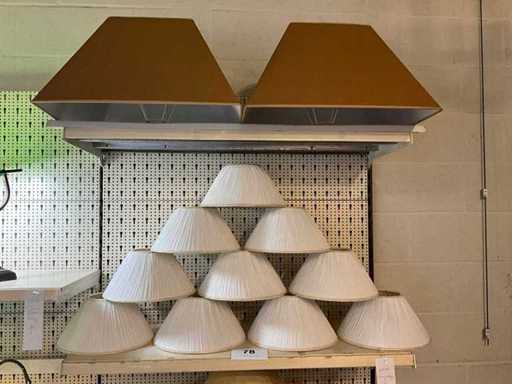 Various lampshades (23x)