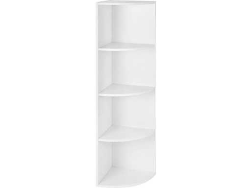 MIRA Home Hoekkast - Boekenkast - Wit - Hout - 129.5x30x30