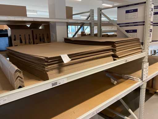 Lotto di fogli di pallet in cartone ondulato