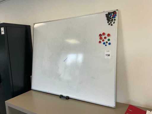 Tableau blanc incluant carte