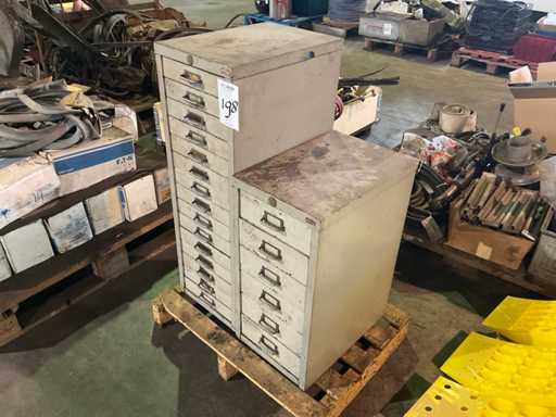 Backfield-Mehrfach-Schubladenschrank (2x)