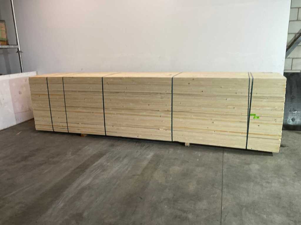 vuren plank 540x17,5x2,2 cm  (30x)