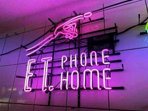 ET telefono home Glass Neon