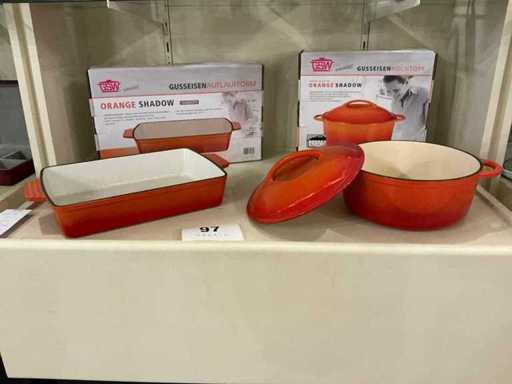 GSW - Cast iron cooking pot + roasting pan