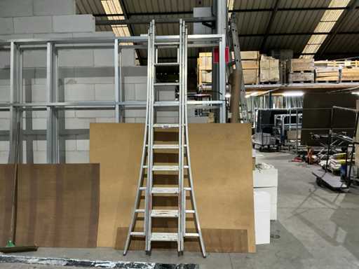 3-piece alu sliding ladder