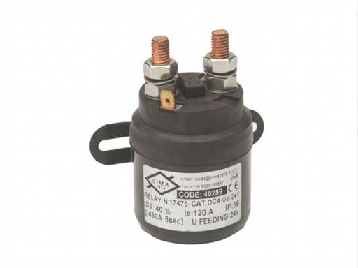Relais de commutation solénoïde Cima 24V | 120A - 40269