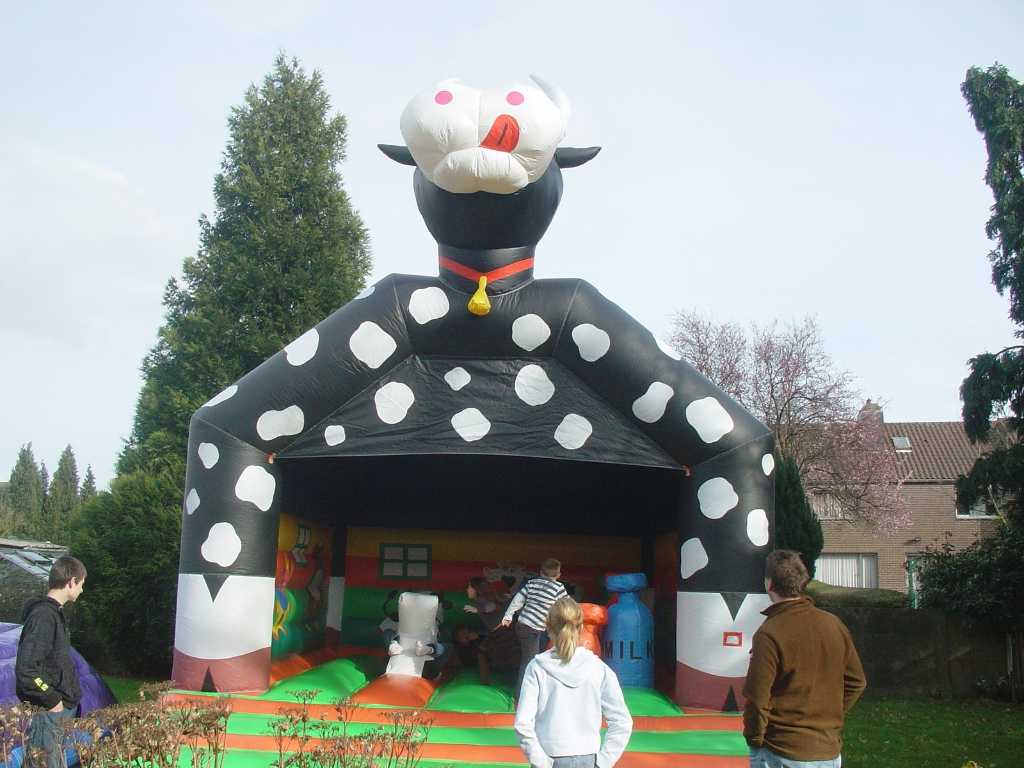 bouncy castle cow