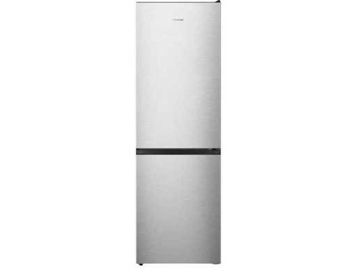 Hisense RB3N300NECA Koel-vriescombinatie Vrijstaand 187 cm RVS-look – 304 l, NoFrost