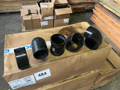 Various pvc couplings / bends / fastenings akatherm