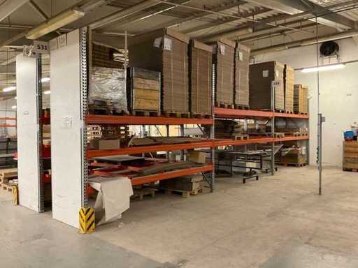 Heavy-duty shelf, with contents