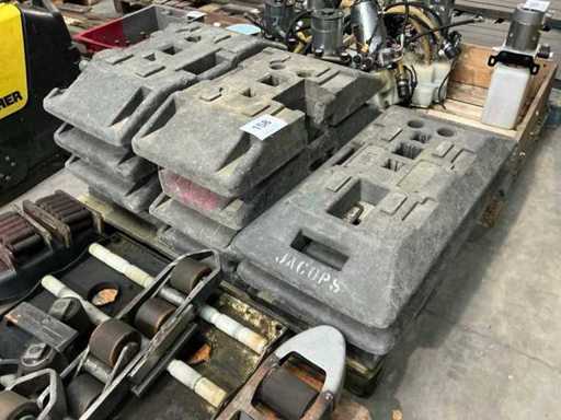 Pieds en plastique Heras (11x)