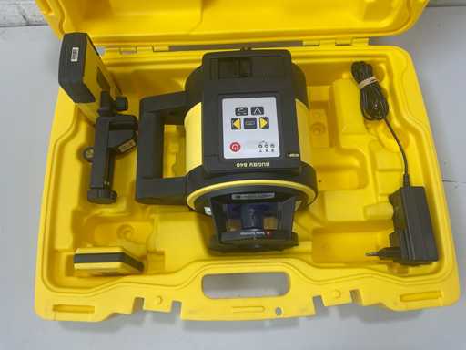 Leica - Rugby 840 - Laser obrotowy z odbiornikiem i pilotem