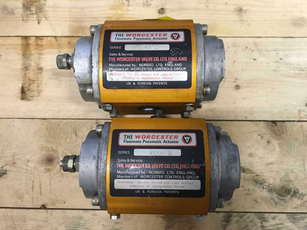 Worcester 4001B Pneumatic Valve Actuator (2x)