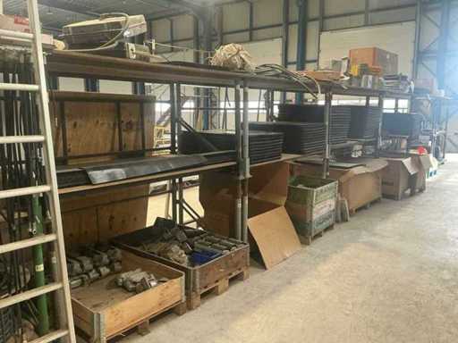 Charge von Lkw-Teilen