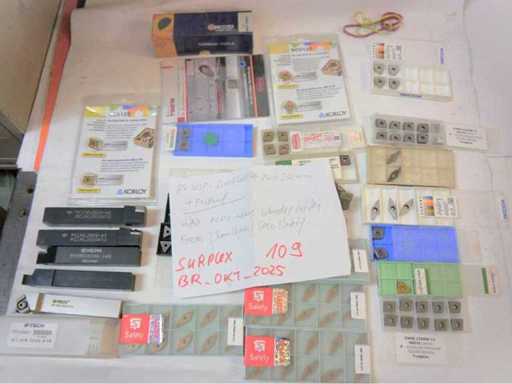 Assortiment Kyocera - Porte-pivots WSP (8x), incluant WSP inutilisé (100x)