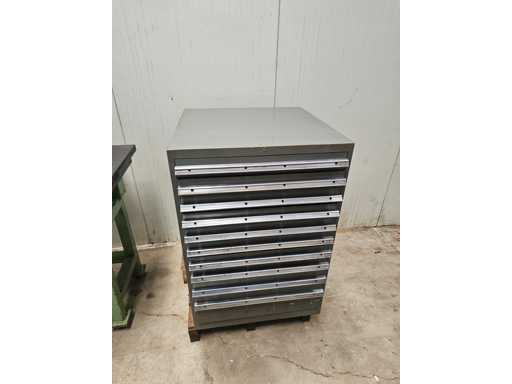   Workshop Tool Cabinet with Precision Components and Tooling