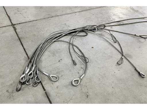 Molte corde d'acciaio, design diversi (10-12 pezzi)