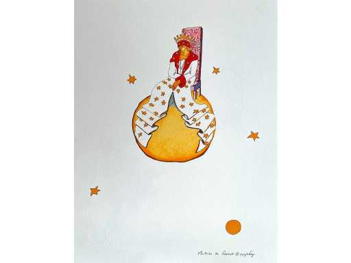 Antoine de Saint Exupery - Le petit prince  - litho