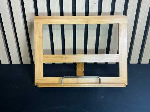 Relaxdays - Bois de bambou - Stand de livres de cuisine (60x)