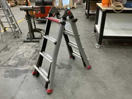 Folding ladder telescope 2x4 steps