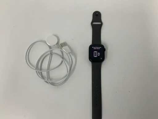 Apple Watch Series 8 45mm GPS Midnight Aluminium z szarym paskiem na nadgarstek