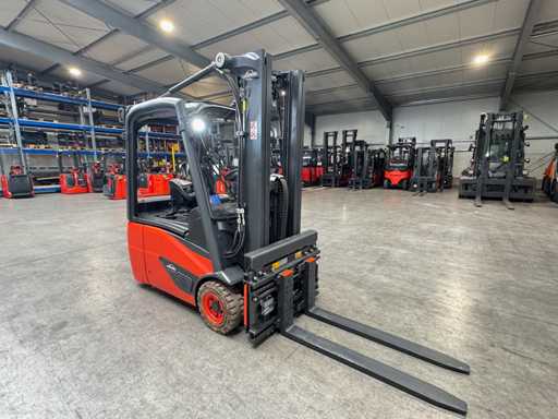 2018 Service + UVV 07/2026 Linde E16-02 EVO 1.600 kg Triplex 3e + 4e klepvorkafsteller 16.834 uur