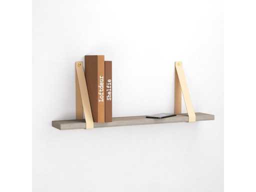 (40x) Leren Plankdragers “Creme”