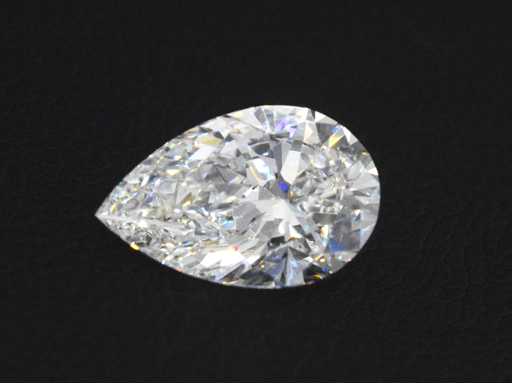 Diament – około 5,00 karatowy diament w kształcie gruszki (certyfikowany)