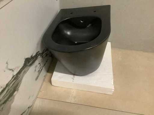 Wall closet + holes for bidet.