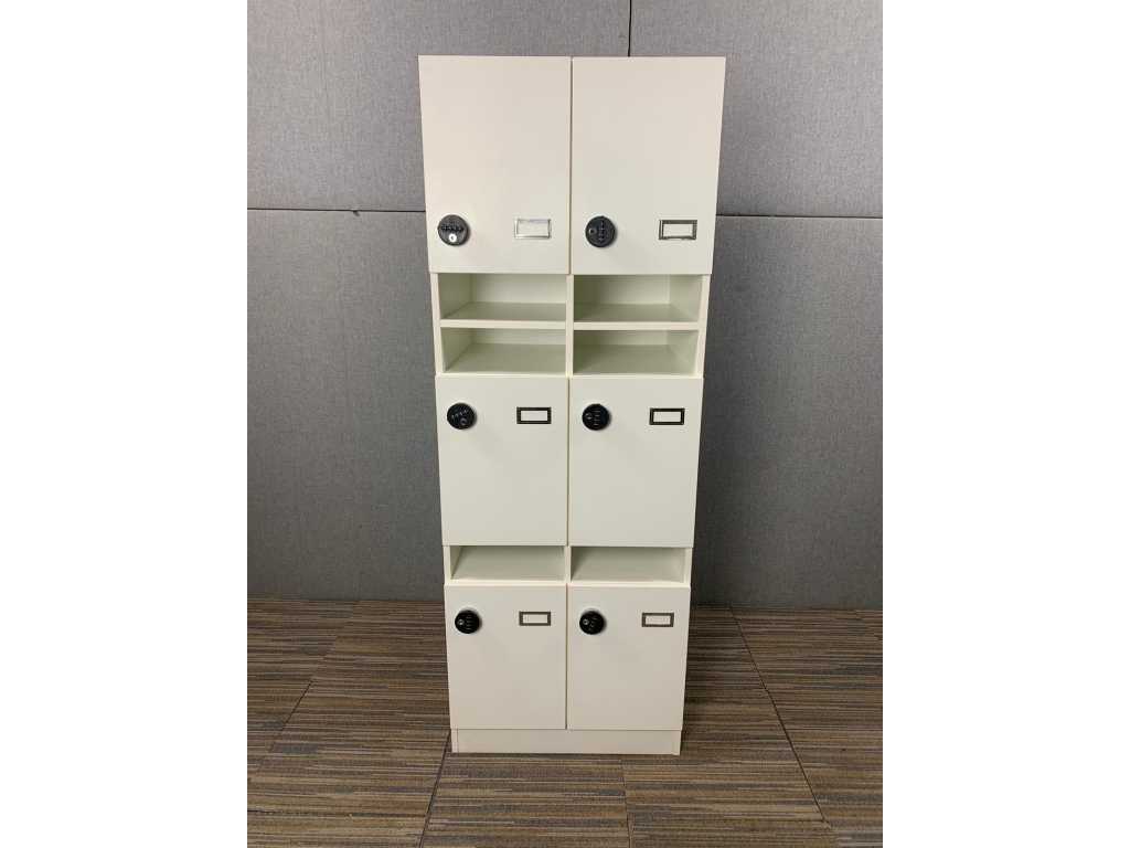 6 piece locker cabinet