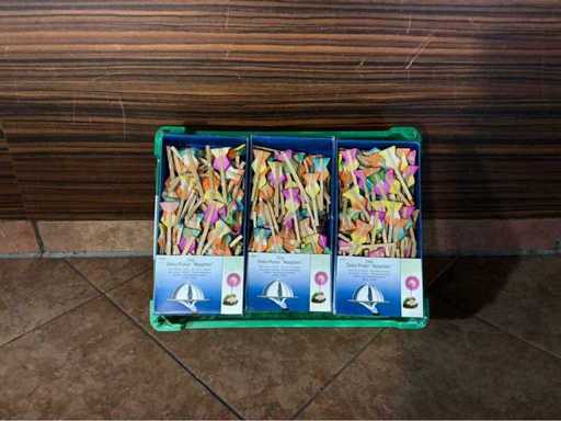 Decoratieve Picker "rozetten" (6x)