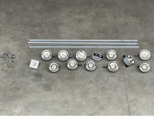 Oktalite - Kalo - Railverlichting met led spots en noodverlichting