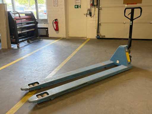 HANSELIFTER BF200020-02 Hand Pallet Truck – 2t Load Capacity – Special Length approx. 1,800 mm