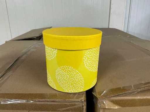 Partij Hat Box Easter Egg carton Ø12,5xH12cm yellow (576x)