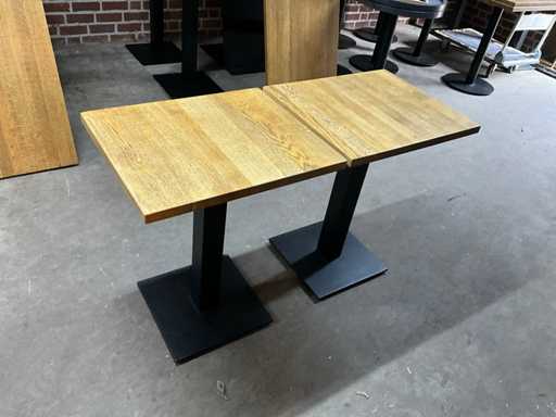 Satellite Oak restaurant tables (2x)