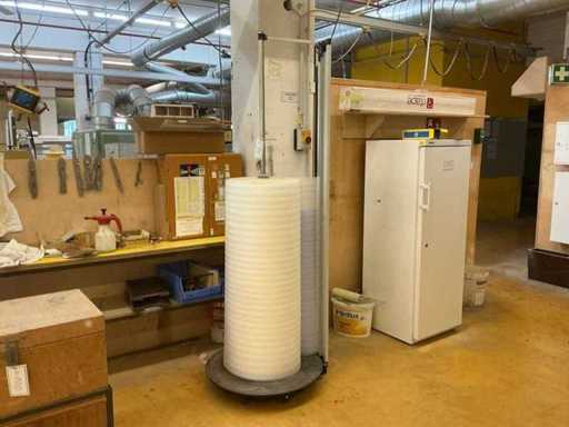 Abrollständer für Verpackungsfolie / Schaumstoffrollen, mobil